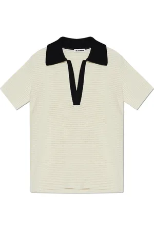 Jil Sander Strik, Herre, Hvid, L, Bomuld, Kortærmet sweater