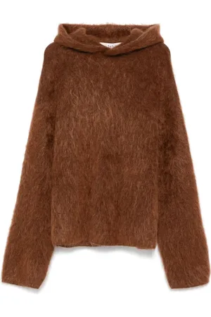 Séfr Sweathshirts & Hoodies, Herre, Brun, L, Uld, Brun Ahti Hoodie Alpaca Uld Blanding