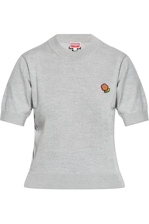 Kenzo Strik, Dame, Grå, XS, Uld, Uld Top