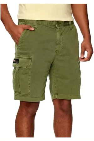Tommy Hilfiger Shorts, Herre, Grøn, W29, Bomuld, Cargo Bermuda Shorts i Khaki