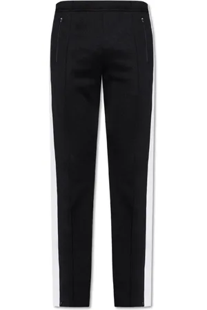 Maison Margiela Bukser, Herre, Sort, L, Bomuld, Bukser med sidestriber