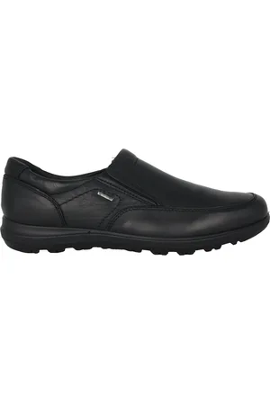 ARA Sko, Herre, Sort, 46 EU, Læder, Vandtætte Slip-On Loafers - Sort
