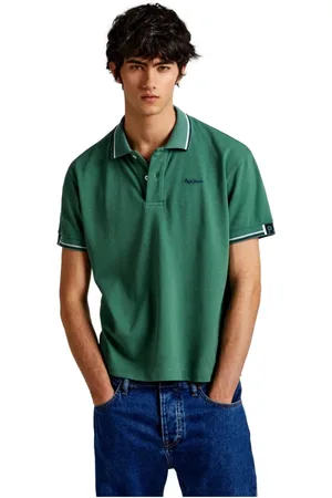 Pepe Jeans Top, Herre, Grøn, S, Bomuld, Harley Polo Bomuld Kortærmet Skjorte