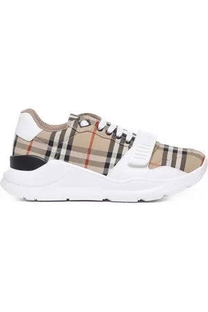 Burberry Sko, Herre, , 40 EU, Bomuld, Sneakers med Vintage Check-mønster