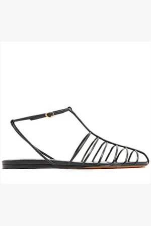 Proenza Schouler Sko, Dame, Sort, 40 EU, Læder, Sort læder Cage Sandaler