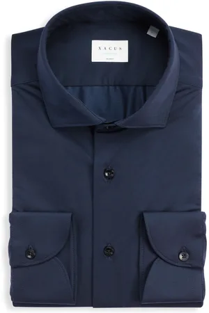 Xacus Skjorte, Herre, Blå, 3XL, Blå Skjorte til Mænd