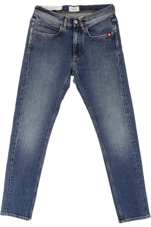 AMISH Jeans, Herre, Blå, W32, Denim, Komfort Mid Stone Vask Denim Jeans