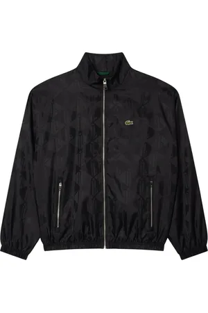 Lacoste Jakke, Herre, Sort, L, Monogram Cropped Track Jacket