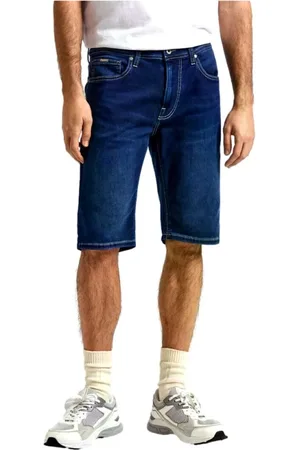Pepe Jeans Shorts, Herre, Blå, W31, Denim, Slim Fit Denim Bermuda Shorts