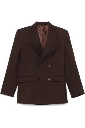 WARDROBE.NYC Jakke, Dame, Brun, S, Klassisk Dobbelt Brystet Blazer
