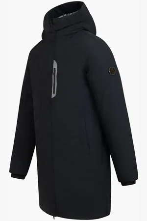 Cruyff Frakke, Herre, Sort, S, Uld, Lang Parka Vinterjakke Mænd Sort