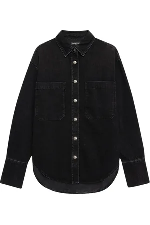 ANINE BING Bluser & Skjorter, Dame, Sort, M, Bomuld, Oversized Dante Skjorte Sort