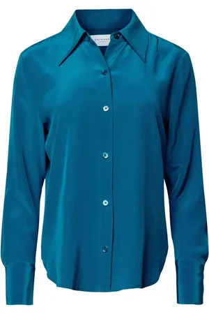 Equipment Bluser & Skjorter, Dame, Grøn, XS, Silkeskjorte Leona Stil