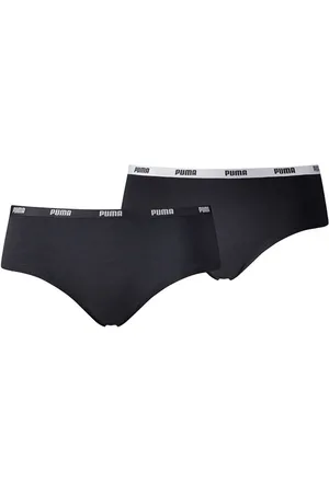 PUMA Undertøj, Herre, Sort, XL, Bomuld, Sorte Kvinders Hipster Undertøj 2 Pakke