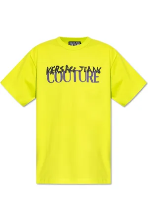 VERSACE Top, Herre, Gul, S, T-shirt med trykt logo