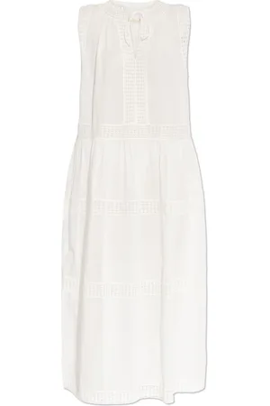 ULLA JOHNSON Kjole, Dame, Hvid, M, Bomuld, Kjole Thalia