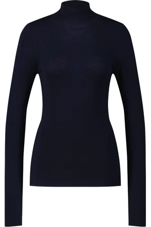 Etro Strik, Dame, Blå, XS, Uld, Elegant Uld Turtleneck Sweater