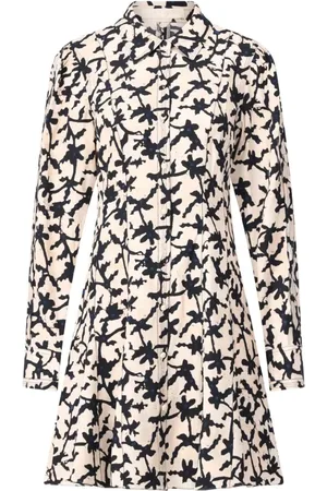 ULLA JOHNSON Kjole, Dame, Flerfarvet, XS, Uld, Blomstret A-Line Skjortekjole