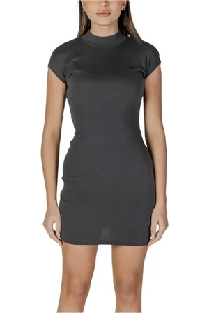 Calvin Klein Kjole, Dame, Sort, S, Bomuld, Korte kjoler Kollektion: Forår/Sommer
