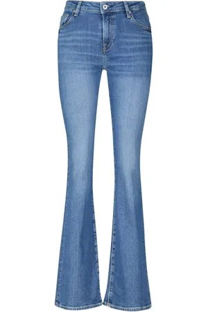 Adriano Goldschmied Jeans, Dame, Blå, W32, Uld, Elegant Bootcut Jeans