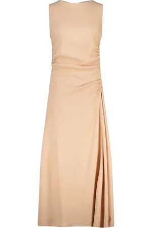 KILTIE Kjole, Dame, , M, Elegant Slim-Fit Kjole med Rynkede Sider