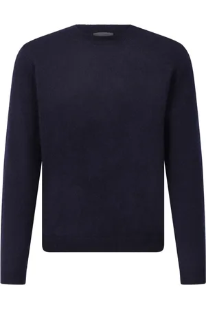 Iris von Arnim Strik, Herre, Blå, 2XL, Cashmere, Luksuriøs Cashmere-Silke Strik Trøje
