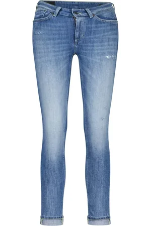 Dondup Jeans, Dame, Blå, W26, Denim, Monroe Skinny-Fit Denim Jeans