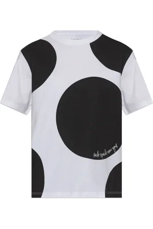 Kate Spade Top, Dame, Hvid, L, Bomuld, Bomuldst-shirt med rund halsudskæring