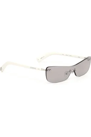 Jacquemus Tilbehør, unisex, Hvid, ONE SIZE, Hvide solbriller med UV-beskyttelse
