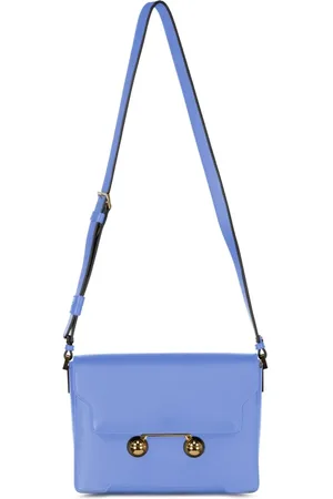 Marni Taske, Dame, Blå, ONE SIZE, Uld, Elegant håndtaske med gyldne detaljer