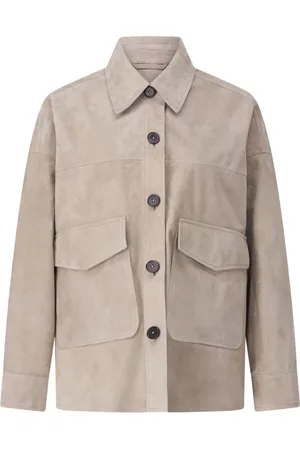 arma leder Jakke, Dame, , XL, Uld, Velour Overshirt med Stilfulde Detaljer