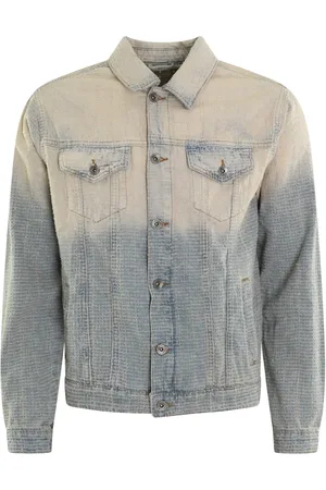 FLÂNEUR Jakke, Herre, , L, Denim, Faded Tweed Denim Jacket