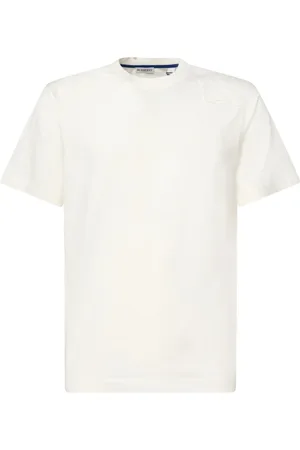 Burberry Top, Herre, Hvid, L, Bomuld, Hvid bomulds T-shirt med Equestrian Knight-logo