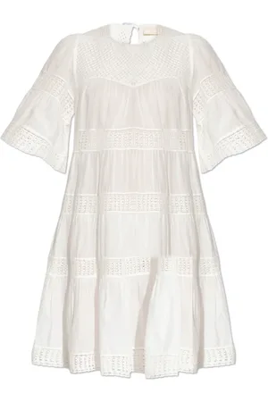 ULLA JOHNSON Kjole, Dame, Hvid, S, Bomuld, Kjole Senna
