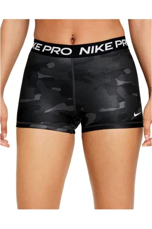 Nike Sport, Dame, Sort, XL, Polyester, Camouflage Dame Shorts Pro Dj6440