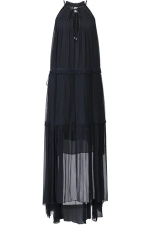 Isabel Marant Kjole, Dame, Sort, M, Flowy Halter Maxi Kjole