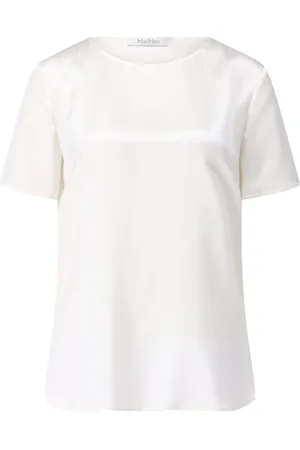 Max Mara Top, Dame, , L, Silke T-shirt med tidløs elegance