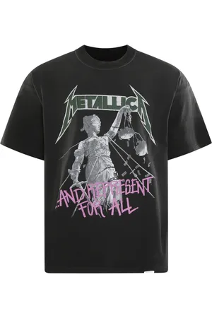 Represent Top, Herre, Sort, XL, Bomuld, Metallic Justice T-Shirt