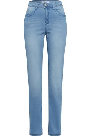 Brax Jeans, Dame, Blå, XL, Denim, Lys Blå Denim Jeans Essential