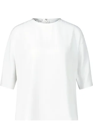 Vince Bluser & Skjorter, Dame, Hvid, XL, Uld, Klassisk Dolman Bluse Skjorte