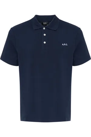 A.P.C. Top, Herre, Blå, M, Standard Gots Polo Shirt