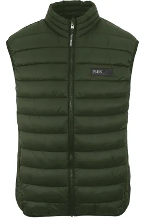 Philipp Plein Jakke, Herre, Grøn, S, Sporty Ærmeløs Jakke