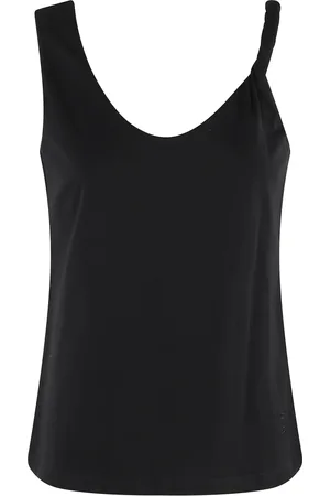 FEDERICA TOSI Top, Dame, Sort, M, Uld, Stilfuld Jersey Top