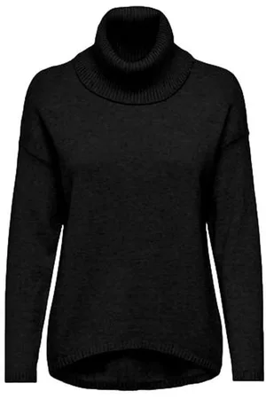 ONLY Strik, Dame, Sort, M, Tyl, Turtleneck Jersey Leva Style Kvinder