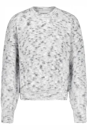 Isabel Marant Strik, Dame, Grå, XS, Uld, Melange Uld Pullover