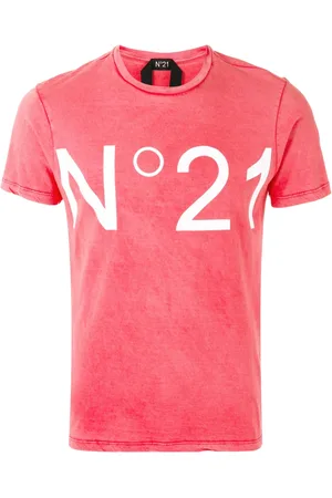 Nº21 Top, Herre, Rød, XS, Rød Basis T-shirt