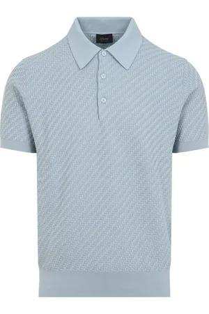 BRIONI Top, Herre, Blå, M, Bomuld, Himmelblå Polo