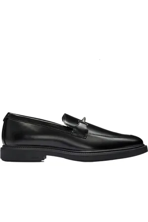 HUGO BOSS Sko, Herre, Sort, 44 EU, Læder, Raffinerede læderloafers med gummisål