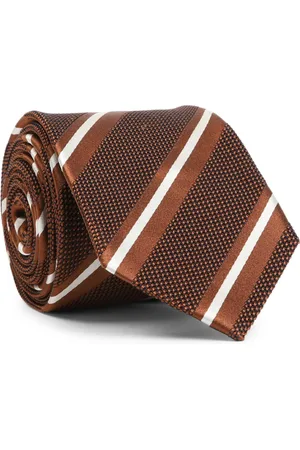 BRIONI Tilbehør, Herre, Flerfarvet, ONE SIZE, Rød Silkeslips Elegant Stil