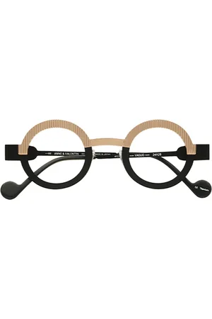 Anne & Valentin Tilbehør, unisex, Sort, 41 MM, Uld, Stilfulde Briller til Moderne Look